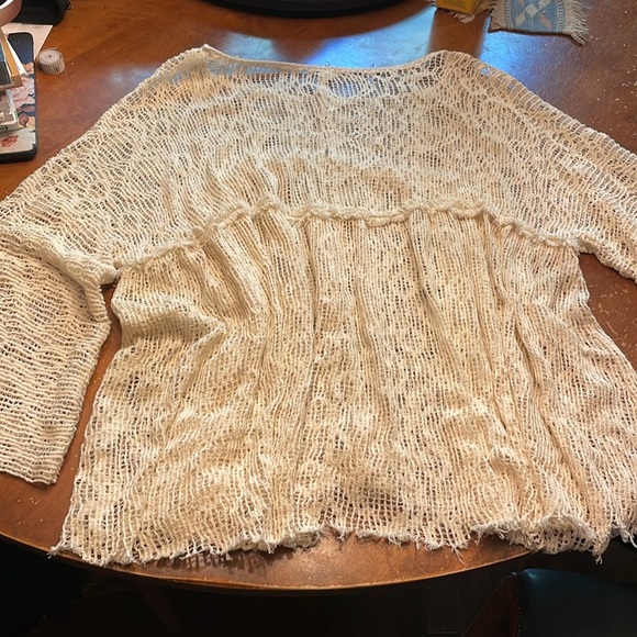 Free people lace oversized top - Picture 6 of 8